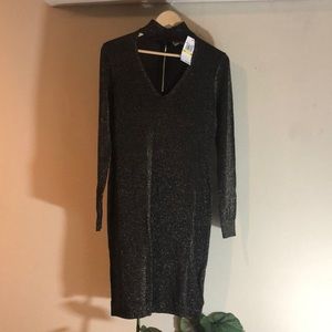 Michael Kors black/gold dress